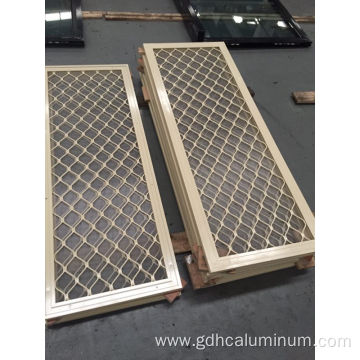 Durable Screening Aluminum Mesh Screen Roll, Diamond Grille